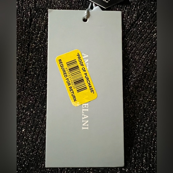 Antonio Melani Silver Lurex Pleaded Sweater Midi Dress - Picture 9 of 11